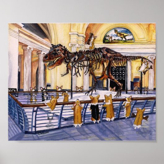 Een kerstfoto van Corgi Bodacious Bone Bonanza Poster (Voorkant)