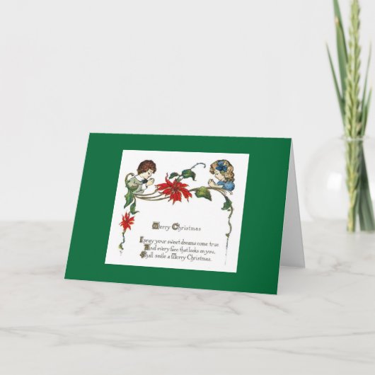 Een kerstgebed feestdagen kaart (Voorkant)