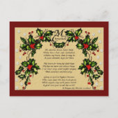 Een kerstgebed feestdagenkaart (Voorkant)