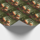 Een kerstgebed met kaarslicht cadeaupapier (Hoek)
