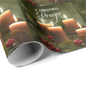 Een kerstgebed met kaarslicht cadeaupapier (Rol Hoek)