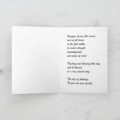 Een kerstgebedskaart ornament feestdagen kaart (Binnen)