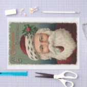 Een kerstgroet van Santa - Vakantie Tissuepapier (Craft)