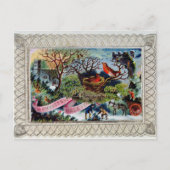 Een kerstgroet, Victoriaans briefkaart (Voorkant)