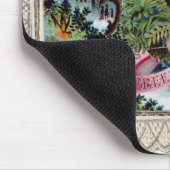 Een kerstgroet, Victoriaans briefkaart Muismat (Hoek)