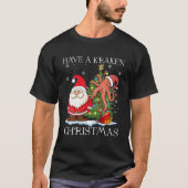 Een kerstinktapper in de kerstboom hebben t-shirt (Voorkant)