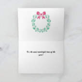 Een kerstkaars. Kaart voor Kerstmis (Binnen)