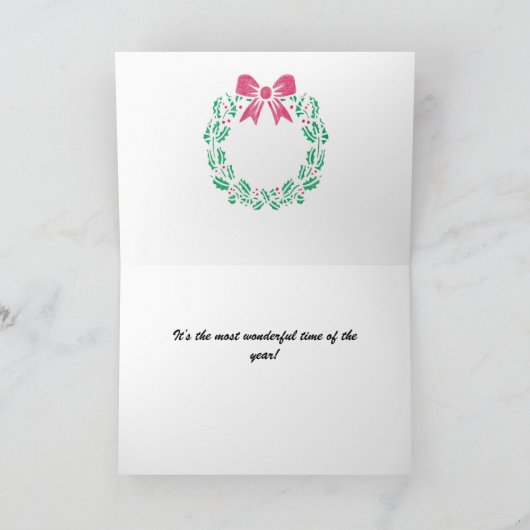 Een kerstkaars. Kaart voor Kerstmis (Binnen)