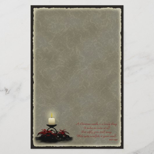 Een kerstkaarswerk briefpapier (Voorkant)