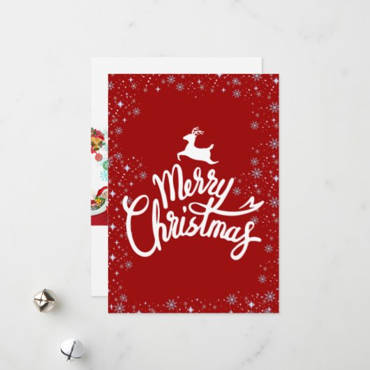 Een kerstkaart (Voorkant / Achterkant in situ)