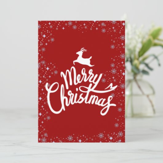 Een kerstkaart (Staand voorkant)