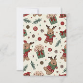 Een kerstkaart bedankkaart (Voorkant)