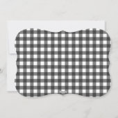 Eén kerstkaart - Buffalo Check Pset (Achterkant)