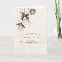 Een Kerstkaart met de tekst 'Have Yourself A Merry