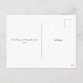 Een kerstkaart met lichte winterfeestjes in de win feestdagenkaart (Achterkant)