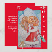 Een kerstkaart van beste vriend (Voorkant / Achterkant)