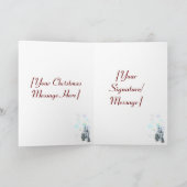 Een kerstkaart van het Paard en van het Kind Feestdagen Kaart (Binnen)