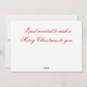 Een kerstkaart voor een kleinzoon (Achterkant)