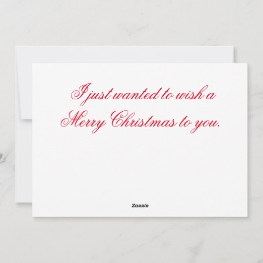 Een kerstkaart voor een kleinzoon (Achterkant)