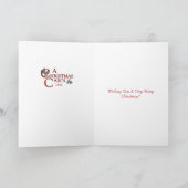 Een kerstkaartje kaart (Binnen)