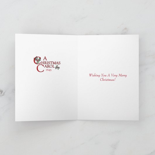 Een kerstkaartje kaart (Binnen)