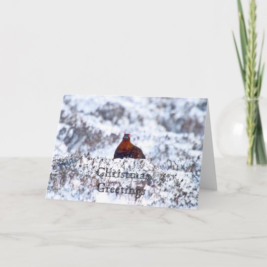 Een kerstkaartje met bliksem feestdagen kaart (Voorkant)