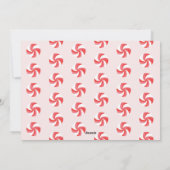 Een kerstkaartje met kerstcadeau feestdagenkaart (Achterkant)