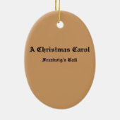 Een kerstkanselier - Fezziwig's bal Keramisch Ornament (Achterkant)