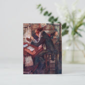 Een kerstkarol: Cratchit en Scrooge Briefkaart (Staand voorkant)