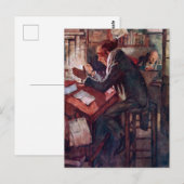 Een kerstkarol: Cratchit en Scrooge Briefkaart (Voorkant / Achterkant)