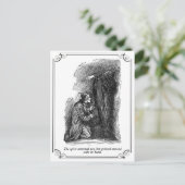 Een kerstkarol: De geest die niet werd beantwoord Feestdagenkaart (Staand voorkant)