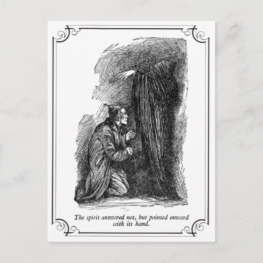 Een kerstkarol: De geest die niet werd beantwoord Feestdagenkaart (Voorkant)