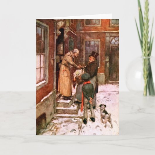 Een kerstkarol: een seizoenskaart voor Turkije Bedankkaart (Voorkant)