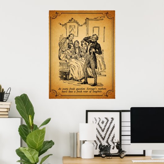 Een kerstkarol: een vers broodje lasteraar poster (Thuiskantoor)