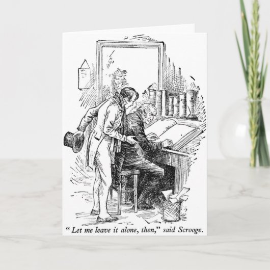 Een kerstkarol feestdagen kaart (Voorkant)