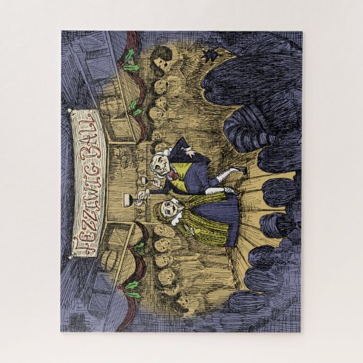 Een kerstkarol: Fezziwig Ball Legpuzzel (Verticaal)