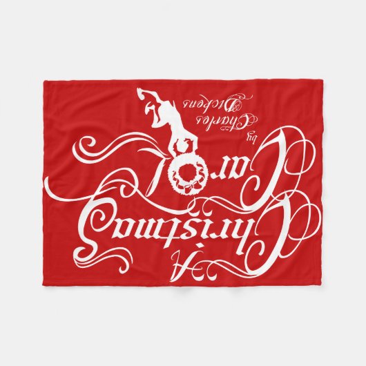 Een kerstkarol fleece deken (Voorkant (Horizontaal))