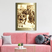 Een kerstkarol - Kleine Tim Canvas Afdruk (Insitu (Woonkamer))