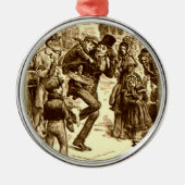 Een kerstkarol - Kleine Tim Metalen Ornament (Voorkant)