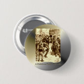 Een kerstkarol - Kleine Tim Ronde Button 5,7 Cm (Voorkant /achterkant)