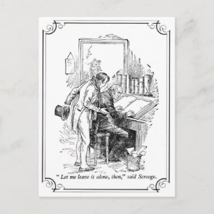 Een kerstkarol: Laat het maar. Feestdagenkaart