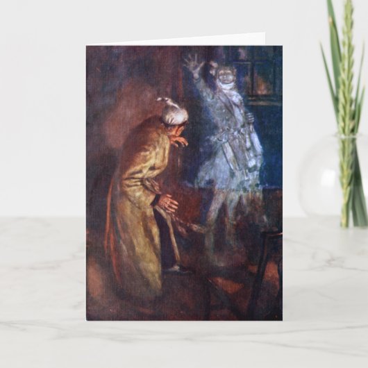 Een kerstkarol: Marleys Ghost-seizoenskaarten Bedankkaart (Voorkant)