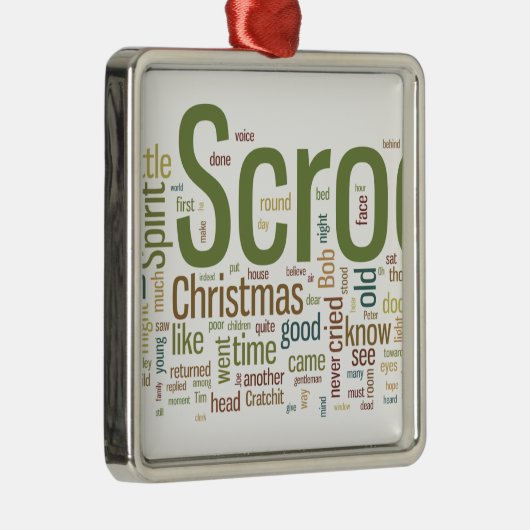 Een kerstkarol metalen ornament (Rechts)