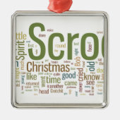 Een kerstkarol metalen ornament (Voorkant)