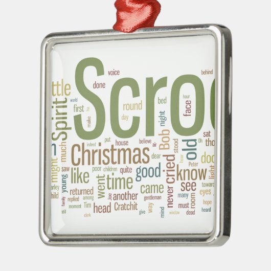 Een kerstkarol metalen ornament (Links)