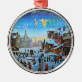 Een kerstkarol metalen ornament (Voorkant)