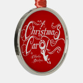 Een kerstkarol metalen ornament (Rechts)