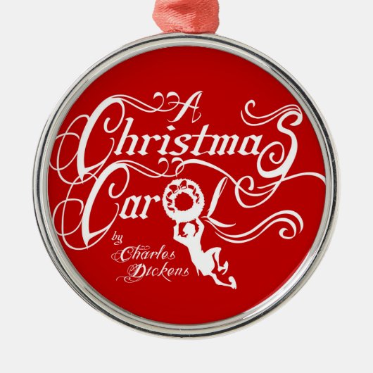 Een kerstkarol metalen ornament (Voorkant)