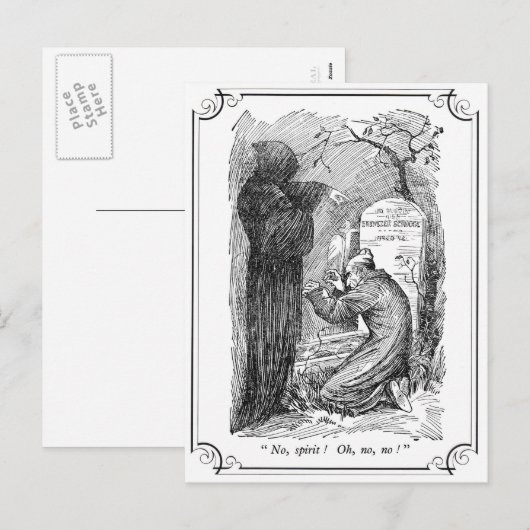 Een kerstkarol: Nee, Spirit! Feestdagenkaart (Voorkant / Achterkant)