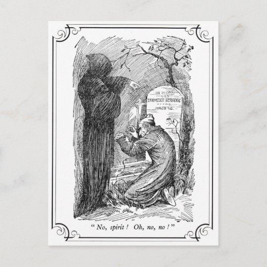 Een kerstkarol: Nee, Spirit! Feestdagenkaart (Voorkant)